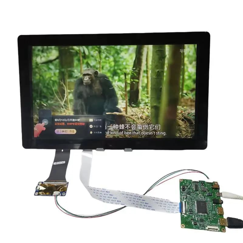 13.3 inch dual development design HDMI capacitive projects 10 point compatible with WIN Raspberry Pi and