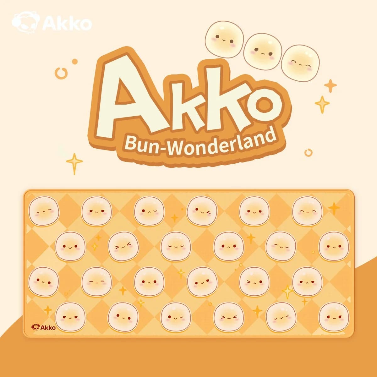 Akko Bun-Wonderland Tappetino per mouse 900x400 Tappetino per mouse in gomma di grandi dimensioni Tappetino per scrivania Accessori per computer Gamer Bordo con cucitura spessa per i giochi