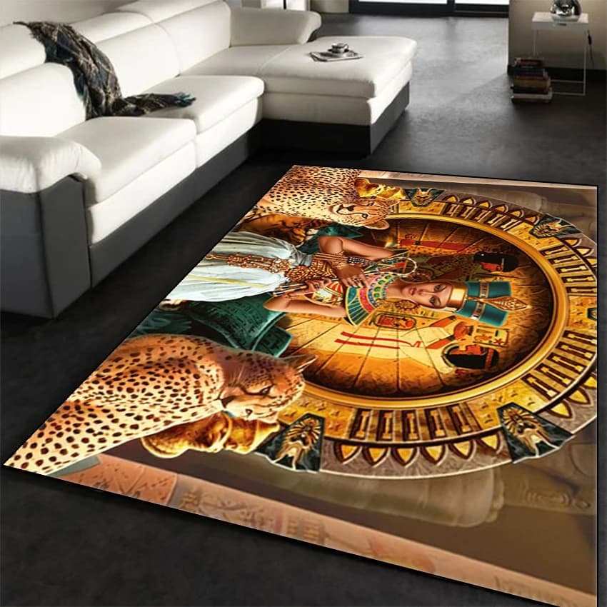 Egyptian Pharaoh Carpet for Living Room 3D Printing Carpet Artistic Model Home Decorations Carpets Children's bedside mats Carpets