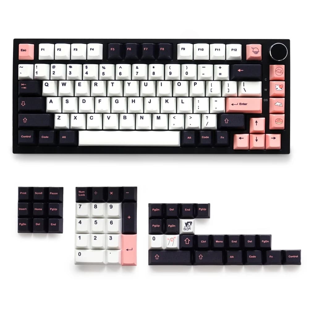 GMK Olivia PBT Materiale 129 tasti Copritasti con profilo Cherry a sublimazione laterale per tastiera meccanica con interruttore 61/87/104/108 Mx