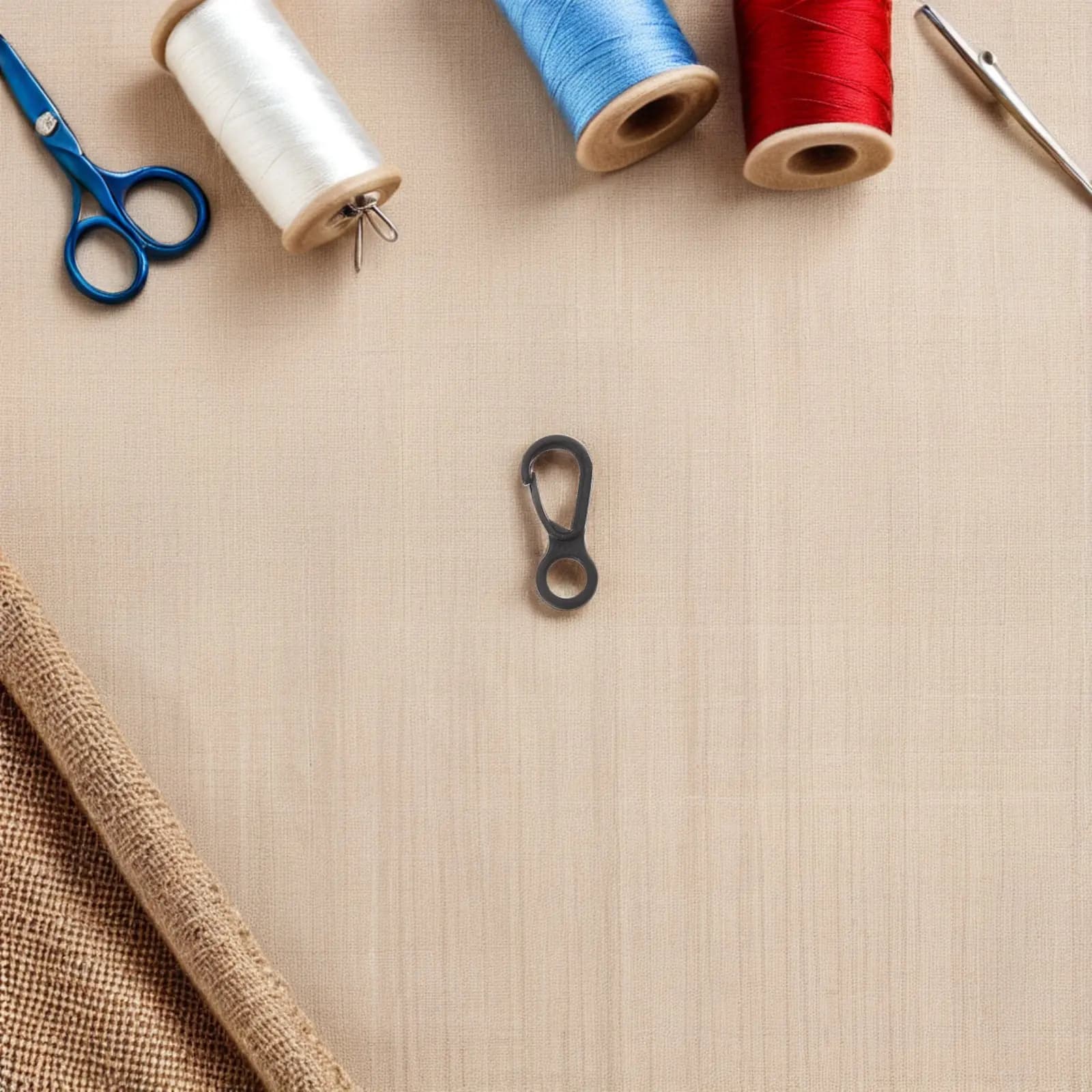 400 Pezzi Ganci a Scatto Multifunzionali in Plastica Mini, Moschettoni Leggeri per Tende, Accessori per Campeggio e Uso Esterno