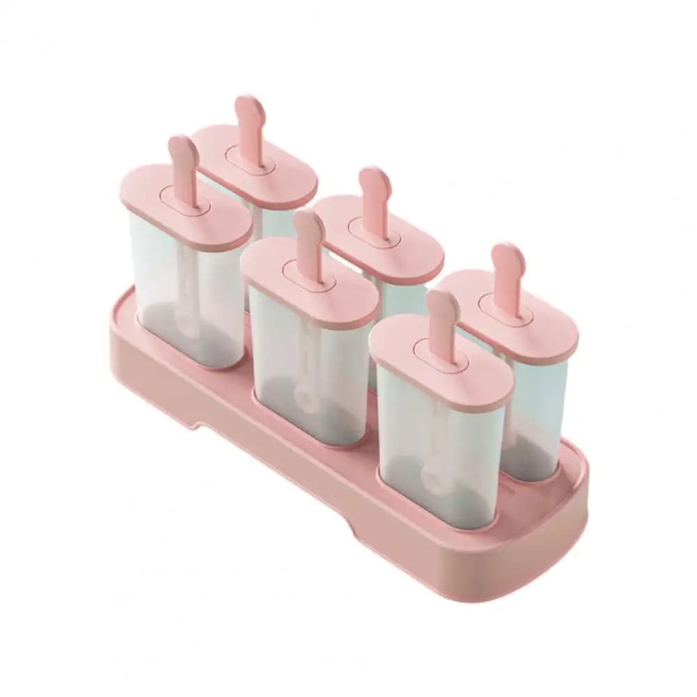 Set di 6 Stampi per Gelato in Silicone, per Gelato alla Frutta, Yogurt, Cioccolato e Budino, Accessori da Forno per Bambini