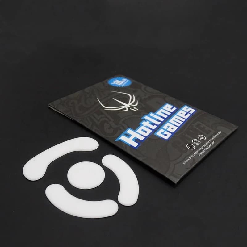 1 confezione Original Hotline Games pattini per Mouse da ghiaccio per Steelseries Sensei Ten/RAW/FN/Frost Blue Arc Design PTFE Mouse scivola piedi