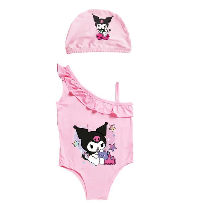 Nuovi Costumi da Bagno per Bambine 2026, Stile Kawaii con Cartoni Animati, Pantaloncini da Spiaggia ad Asciugatura Rapida e Traspiranti