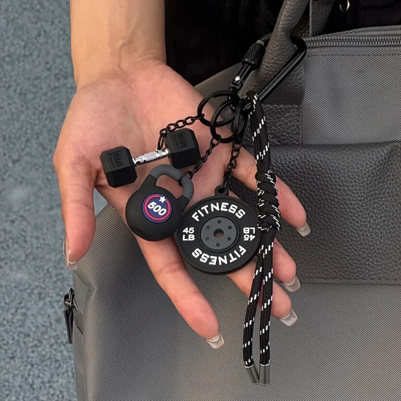 Dopamina Bilanciere Piatti Portachiavi Kettlebell Tazze d'acqua Simulazione Manubri Portachiavi INS Creativo Fitness Serie Ciondolo Regali