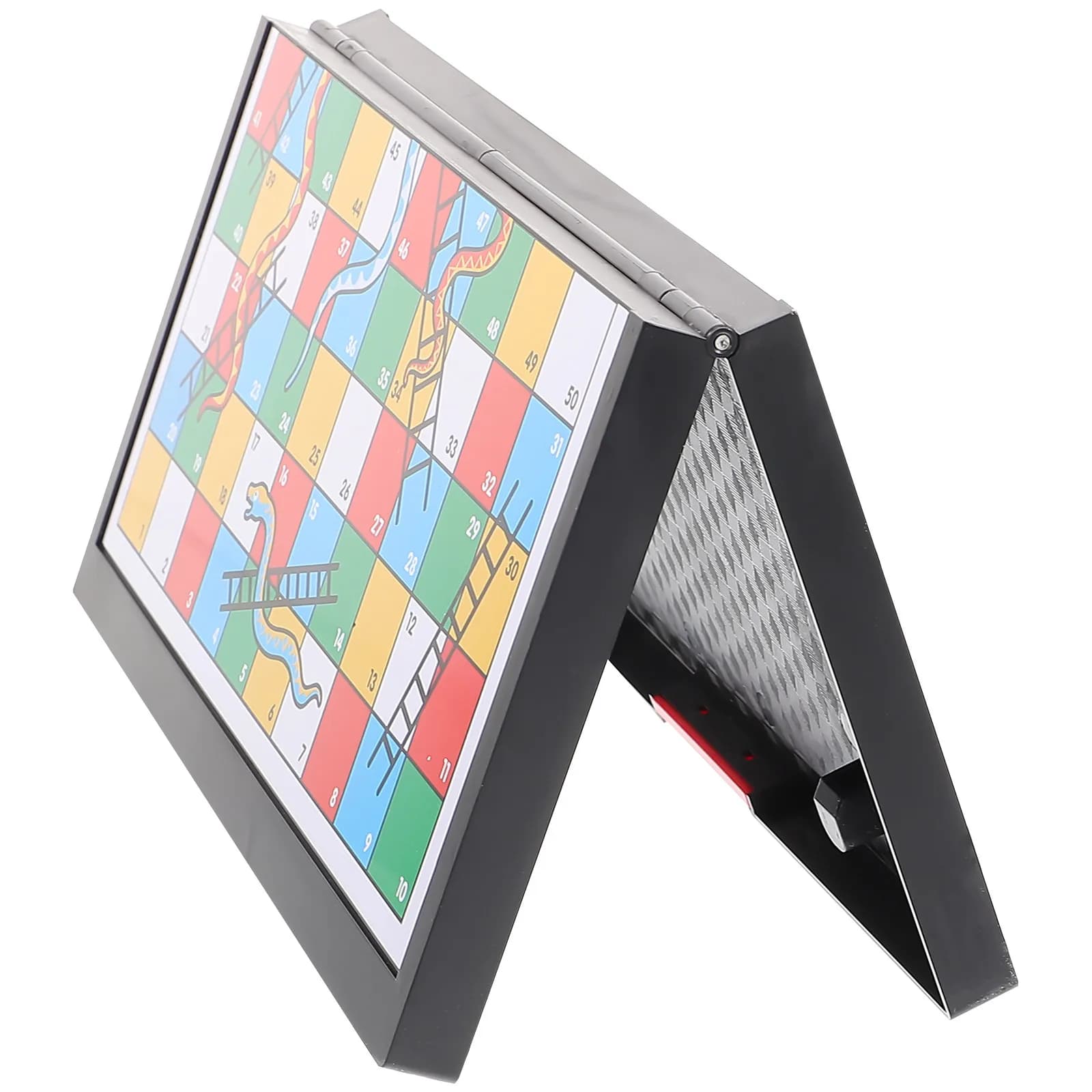 Set di Gioco Serpenti e Scale e Scacchi, Kit con Scacchiera Magnetica Pieghevole, Gioco da Tavolo per Famiglia