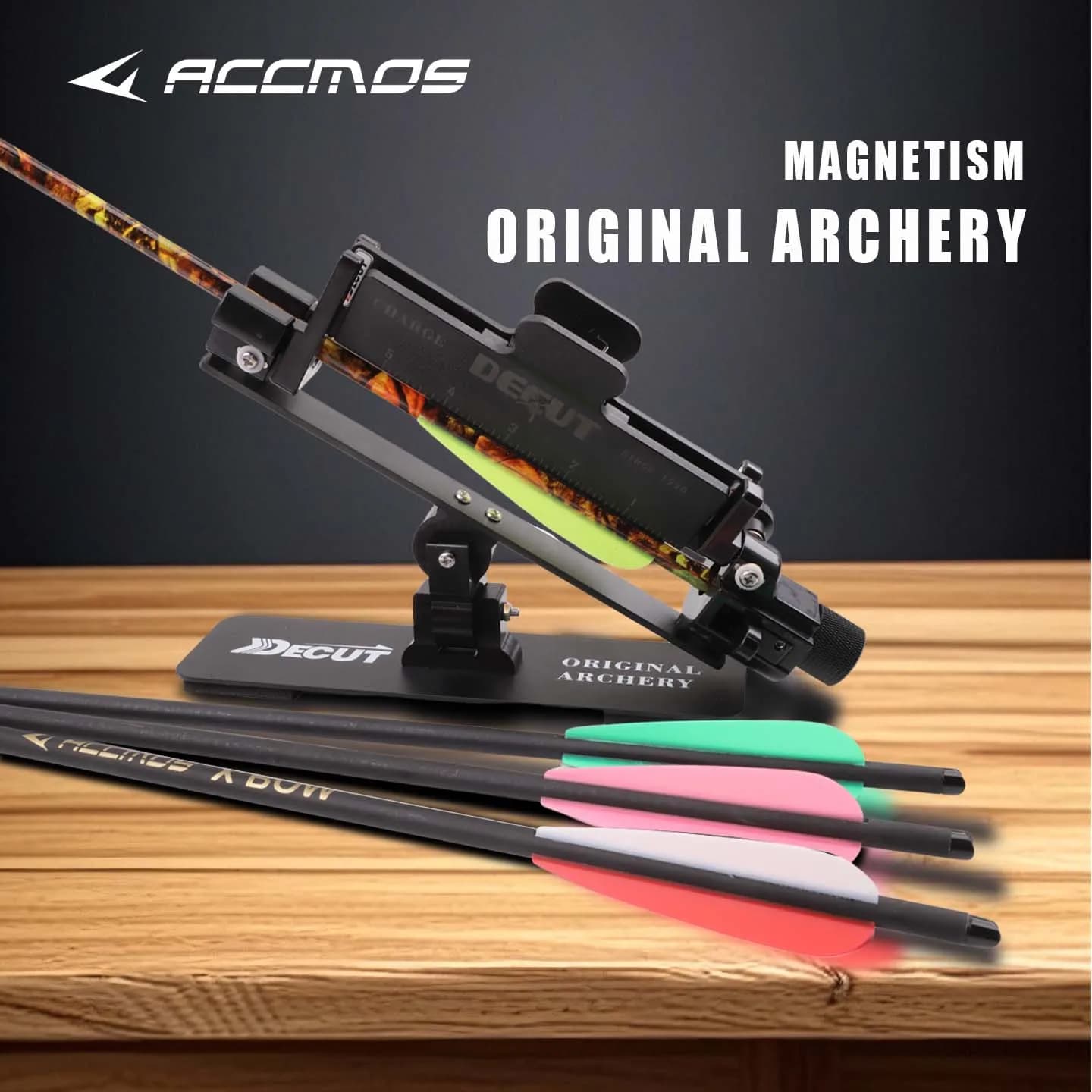 Decut Fletching Jig 90 ° /120 ° Strumento Regolabile per la Fissaggio di Alette per Frecce Fai-da-te, per Archi Ricurvi e Compound, in Alluminio+ABS