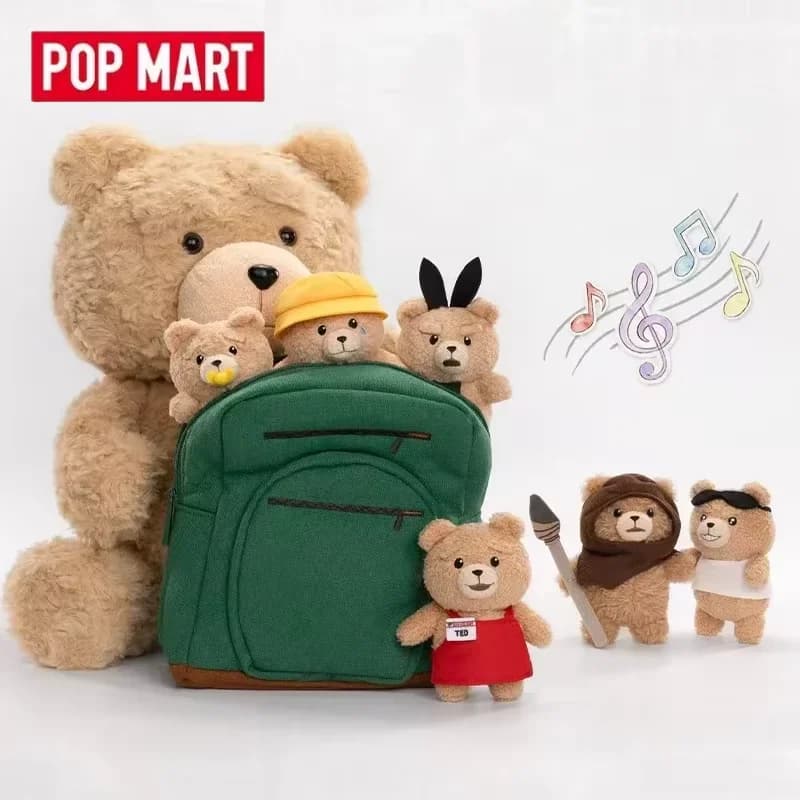 POP MART TED 2 Baby Ted Series Movable Plush Pendant Blind Box Guess Bag Desktop Decoration Cute Model Gift Blind Bag Toys
