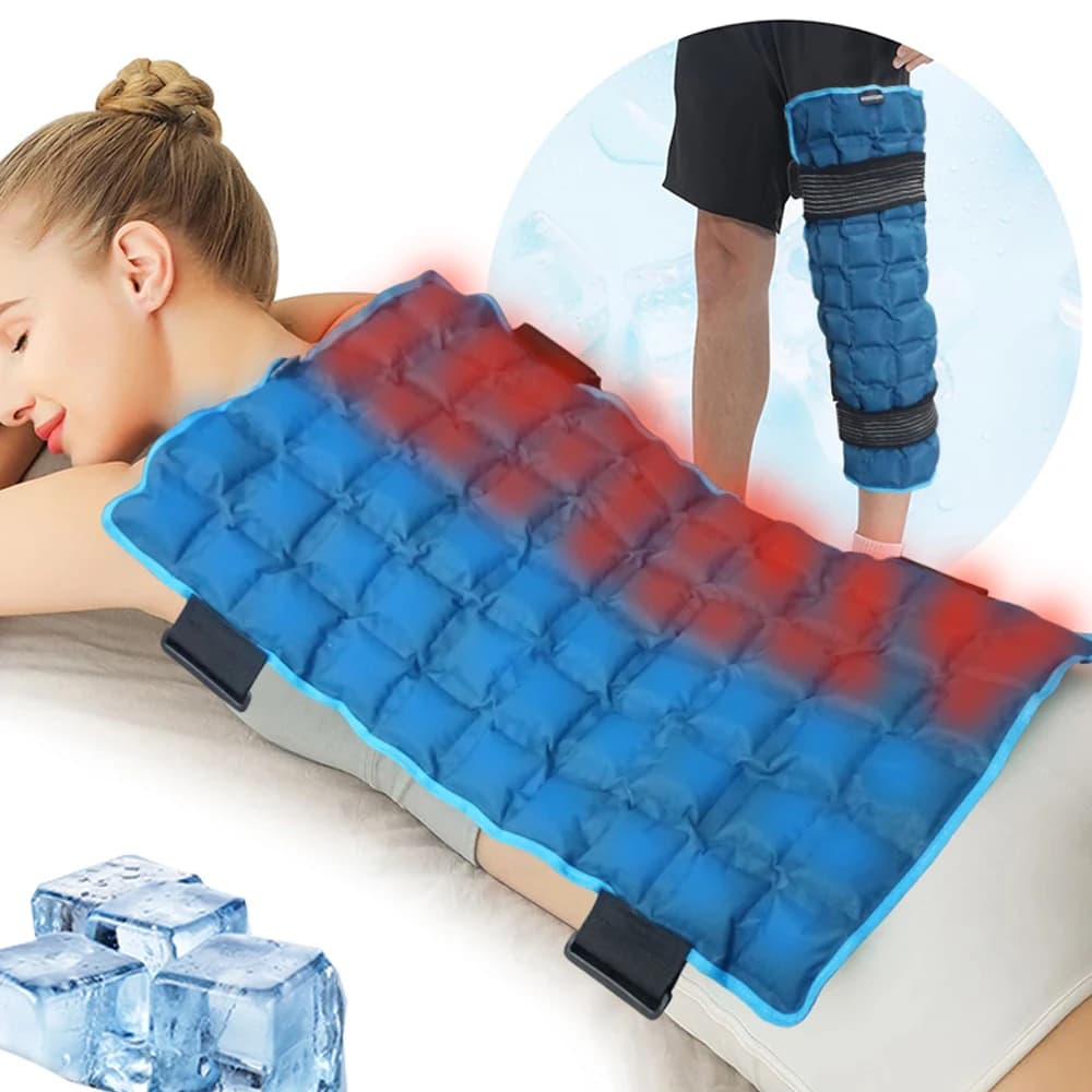 2 in 1 impacco di ghiaccio impacco di ghiaccio imbottitura posteriore autoassorbente per la cura infermieristica post-operatoria dei muscoli dell'articolazione del ginocchio della spalla