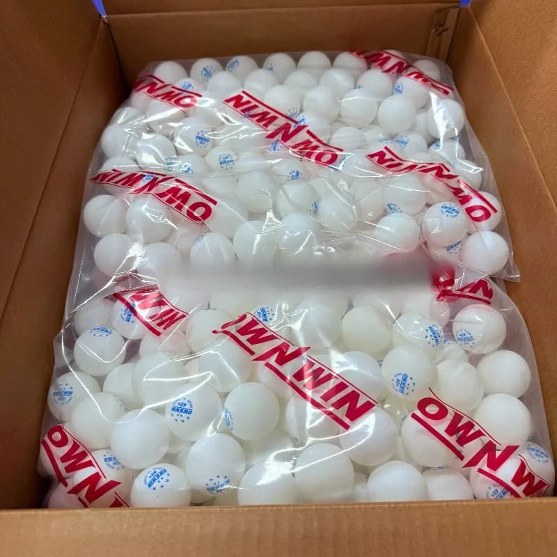 OWNWIN 2 stelle senza cuciture nuovo materiale 40+ palline da ping pong – palline da ping pong per allenamento professionale per studenti e uso in palestra