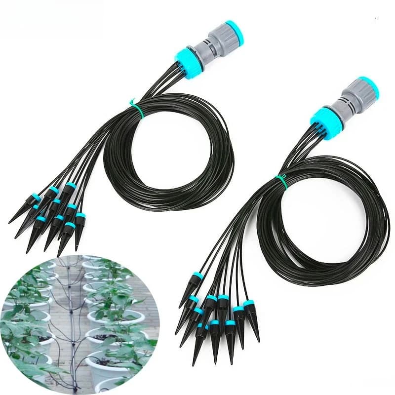 10Pcs Drip Irrigation Kit Plant Watering System Adjustable Micro Irrigation Water-Saving System For Garden Greenhouse Pot Plants