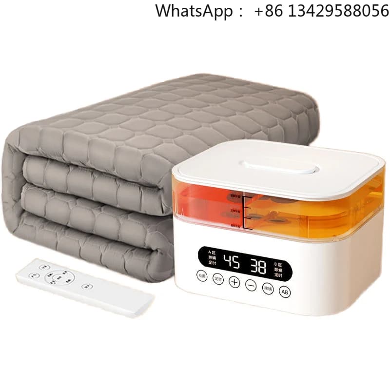 Water Circulation Heated Mattress Pad Blanket 8 Safety Protections Water-Electricity Separation Zero Radiation Airplane Picnic