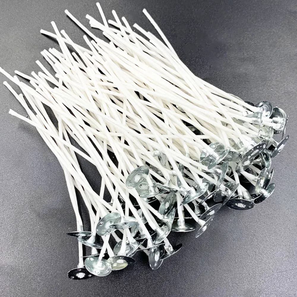 100Pcs Candle Wicks 2.5/9/15/20cm Smokeless Wax Pure Cotton Core For DIY Candles Making Pre-Waxed Wick Handmade Material Tools