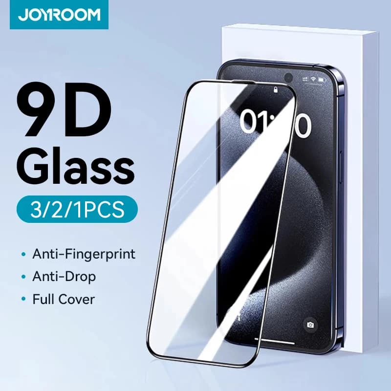 Joyroom 1/2/3 pieces HD glass screen protection for iPhone 16 15 14 13 12 11 Pro Max full-screen tempered glass protection for iPhone