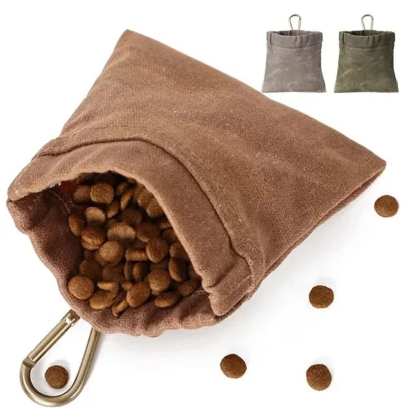 Borsa per snack per addestramento del cane Borsa per dolcetti per cani da viaggio all'aperto Dispenser per alimenti Borsa per pettorine per cani Accessori durevoli per animali domestici