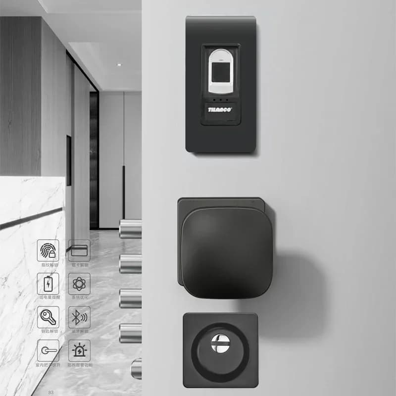 Serratura intelligente per porta d'ingresso con app Tuya, serratura di sicurezza per villa, serrature elettroniche per porte.