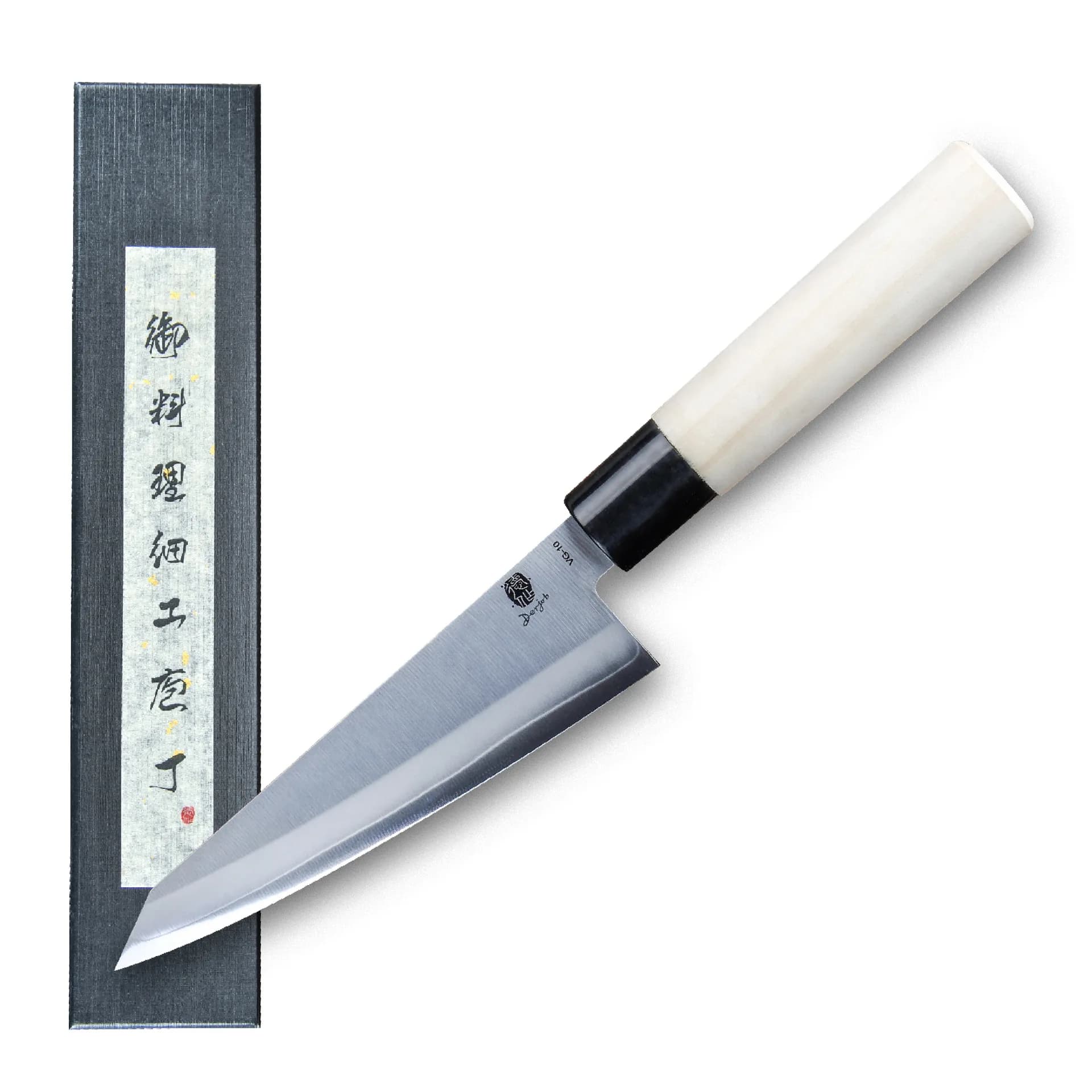 Coltello Kiritsuke da 6,5 Pollici in Acciaio VG10 Composito S/S9Cr18, Coltello da Cucina Giapponese per Sashimi, Sushi, Carne e Frutta