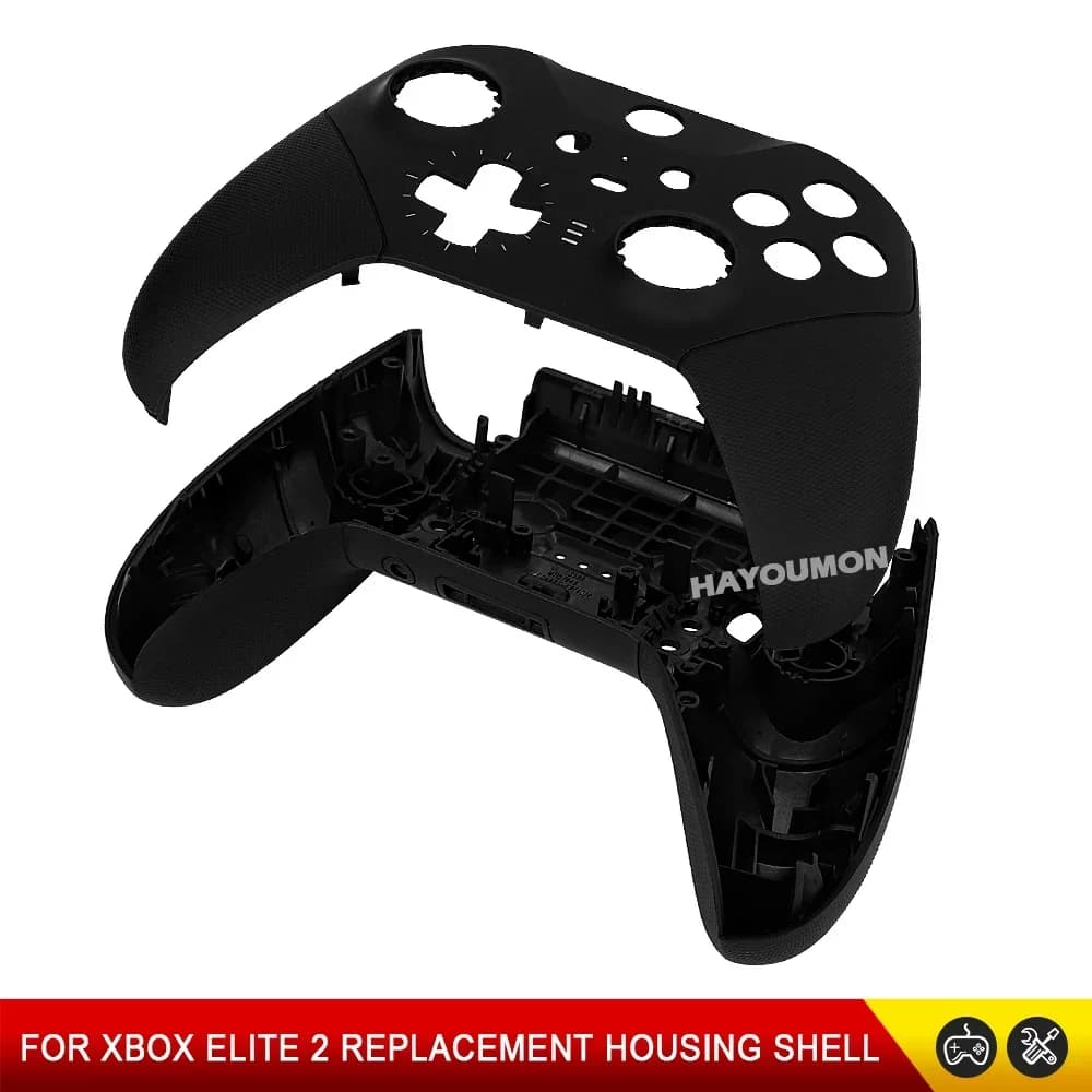 Guscio di ricambio nero per controller Xbox One Elite Series 2, cover anteriore, cover posteriore, cover superiore, cover inferiore, accessori.