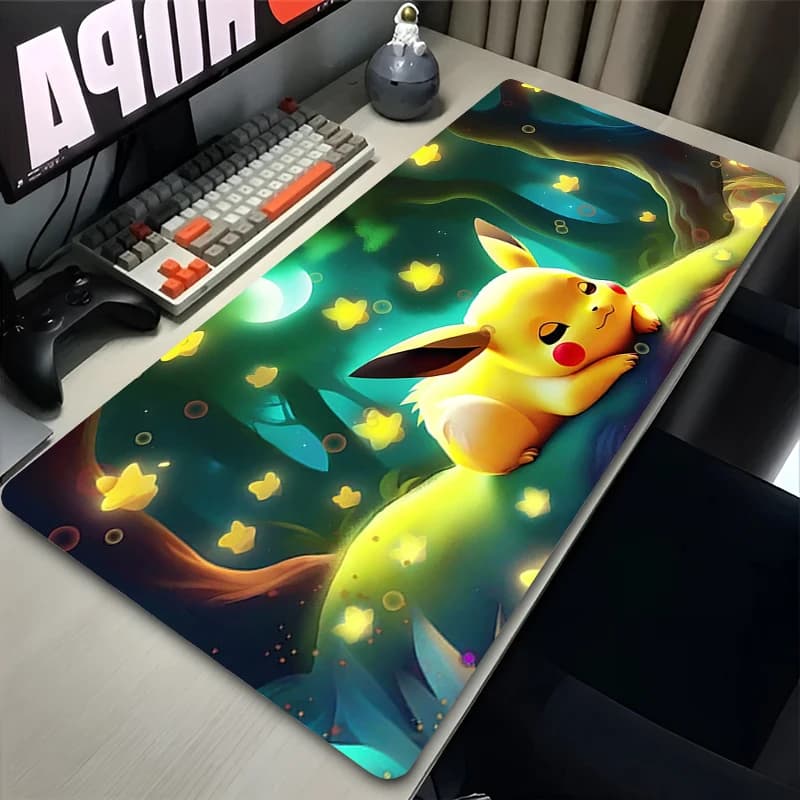 Tappetino per mouse Hot Mouse Pad Pokemon Pikachu Gengar, grande, per tastiera e mouse da gaming, in gomma, tappeto per mouse da gaming, tappetino per notebook.