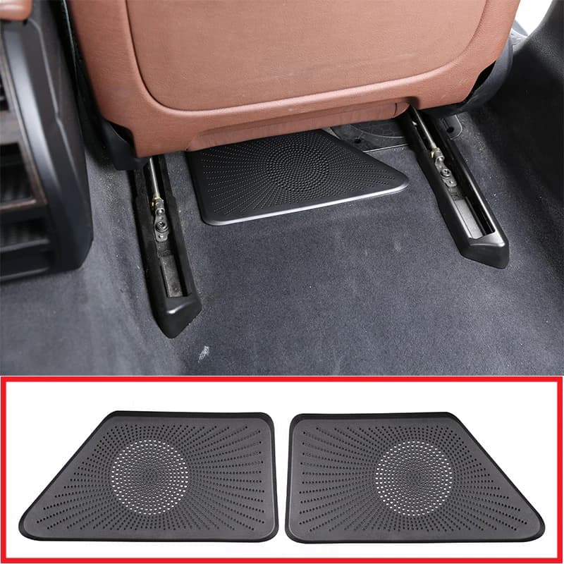 For BMW Series 5 F10 2011-2017 ABS Black Output Car Seat Air Output Vent Protect Trim Cover Accessories 2 Pz