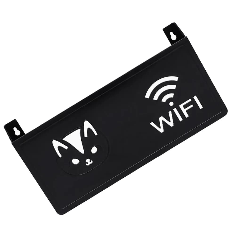 Scatola porta router decorativa da parete, organizer WiFi, gestione cavi, design a rete, salvaspazio, supporto router per soggiorno