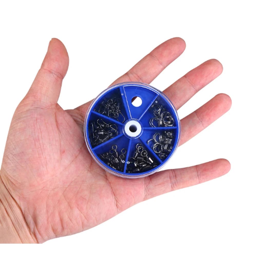 Turnover Pin Fishing Connector For Organizing Tackle Box Stainless Steel Material Grid Design Storage For Saltwater Fishing