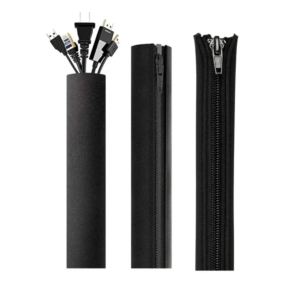 Cavo dati per computer Cavo Protezione per cavi Organizzatore per cavi di rete da 50 cm Avvolgicavo Manicotto per gestione cavi Copertura per riporre cavi