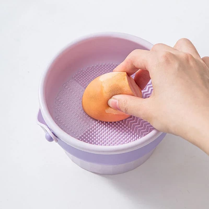 1Pc Beauty Tool Cleaner Brush for Make-up Bowl for Washing Lavabo for Cleaning in Silicone Tool for Egg Make-up Dry Dust Blower Without Makeup Brush