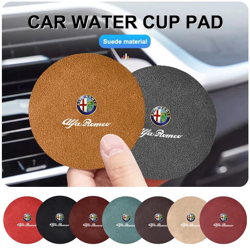 2026 Adesivo caldo 2PCS Sottobicchiere per auto Portabicchieri Accessori antiscivolo per Alfa Romeo Giulietta 159 147 156 166 Mito Giulia GT Stelv