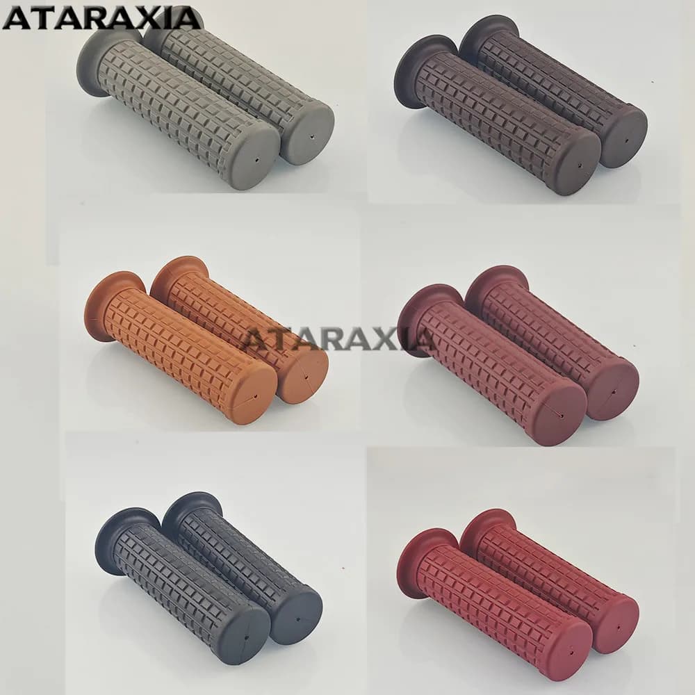Cafe Race Moto Manubrio Grip Retro Manubrio In Gomma Antiscivolo Unviersal Vintage Grip 22 MILLIMETRI 7/8 "manubrio cafe racer moto