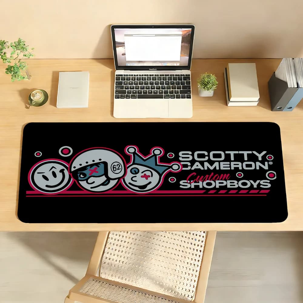 S-Scotty-Y Logo C-Cameron Tappetino per mouse per computer portatile Tappetino per mouse antiscivolo in gomma Tappetino per mouse per giocatori Decoracion Desk Mat