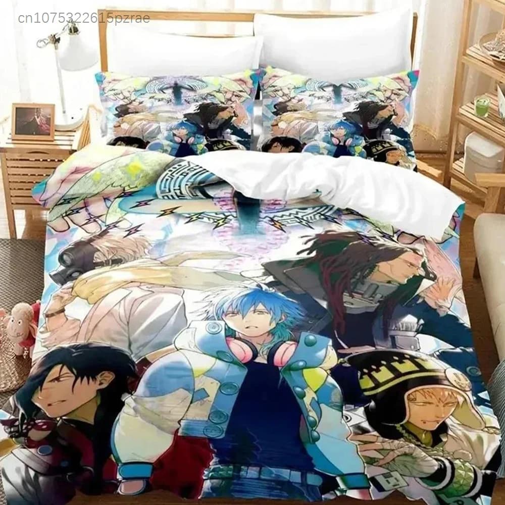 Anime DRAMAtical Murder Game Bedding Set Printed Bed Set With Pillowcase Bed Duvet Cover Soft Queen King Size Bedclothes Home