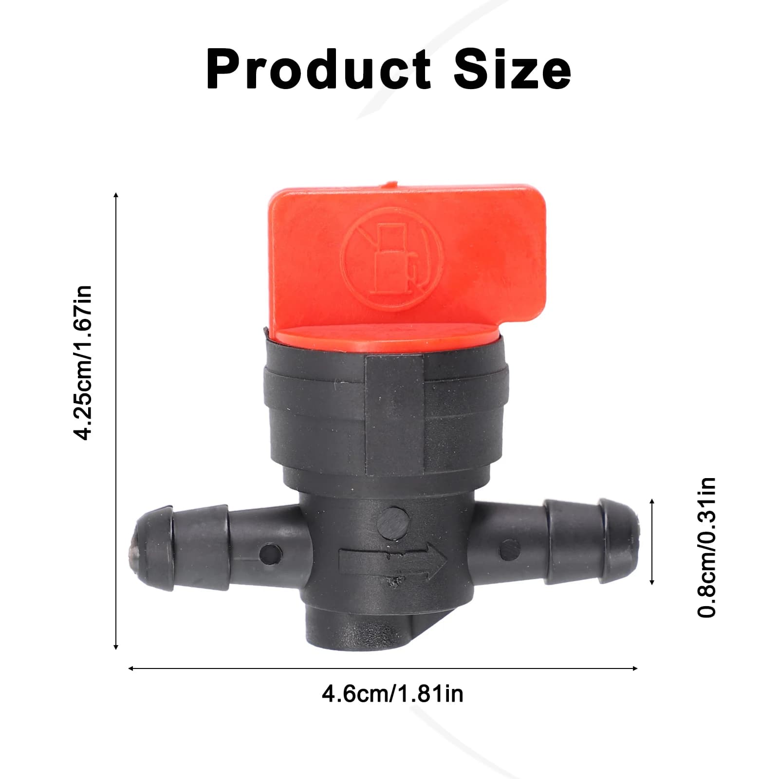 Valvola di commutazione del rubinetto del carburante on-off benzina in linea da 8 mm per accessori di ricambio per auto interruttore rubinetto carburante ATV bici moto