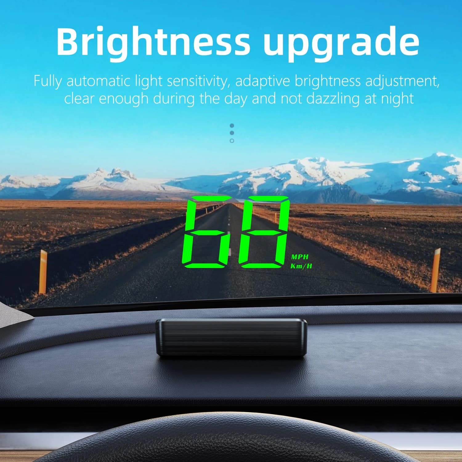 M2 Head Up GPS Display HUD Digital Speedometer Plug And Play Auto Universal Large Character KMH Windscreen Projector Car Accessories