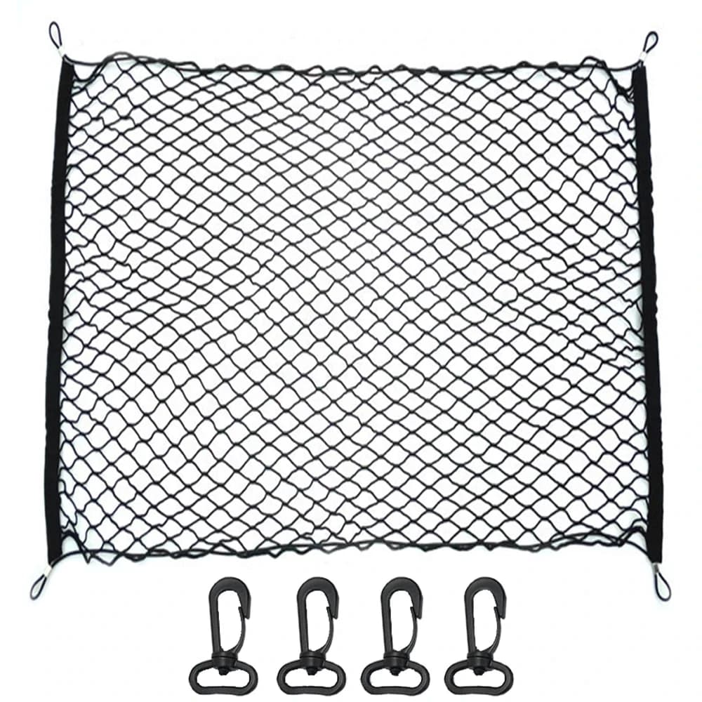 Rete universale per bagagliaio per auto, rete elastica per bagagli, organizer per il carico, rete in nylon, rete elastica per interni auto, tasca in rete