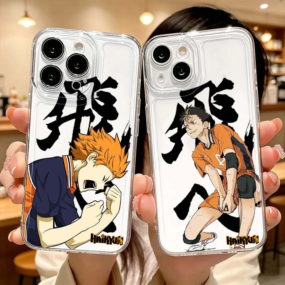 Haikyuu Handsome For Apple iPhone 17 16 15 14 13 12 11 Pro Plus Max Protective Transparent Phone Case Cover