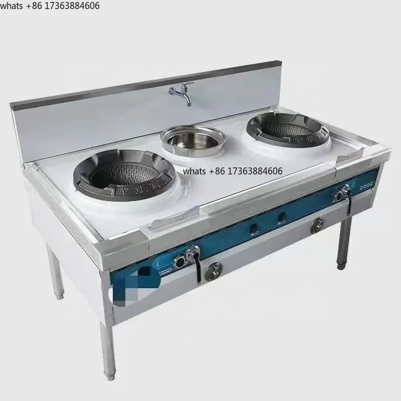 Commercial Electric Frying Pan with Gas & Induction Cooker Stainless Steel Easy to Clean