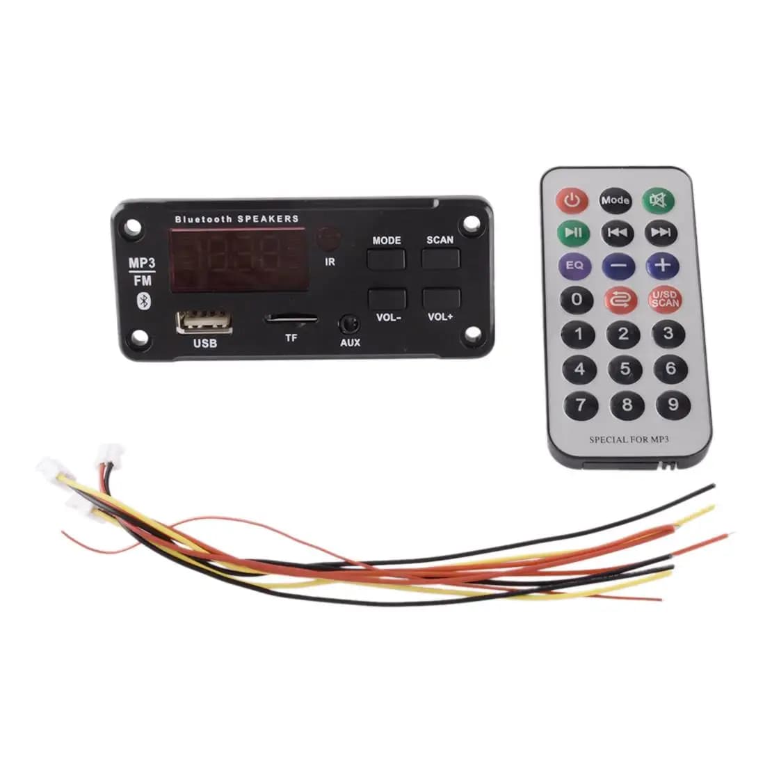Car Amplifier 50 W Bluetooth 5.0 MP3 Decode Card Speaker Module FM 12 V