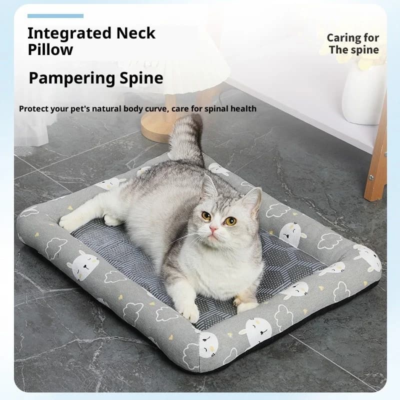 Tappetino Refrigerante per Cani e Gatti, Cuccia Estiva con Pad Ghiacciato per Animali Domestici, Comoda per Tutte le Stagioni, Forniture per Cuccioli e Animali Domestici