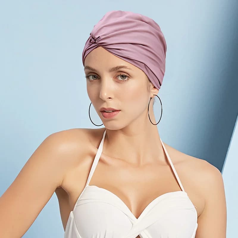Ladies fashion stylish comfortable swim caps accessories waterproof fish tail