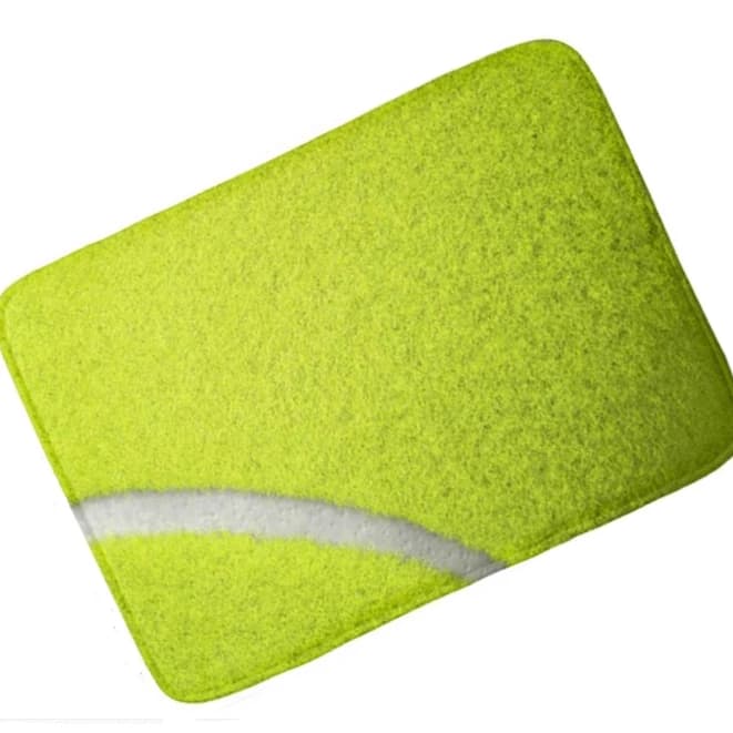 Tappetino antiscivolo in gomma con stampa di palline da tennis, per bagno, cucina, soggiorno, decorazione per la casa, 40x60 cm