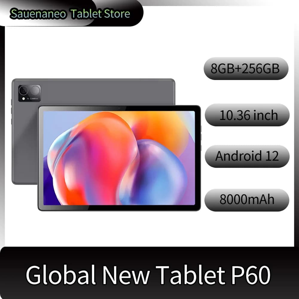 New tablet 10.36 large size 8 GB RAM 256 GB ROM double back camera, Octa core Android 12.0 system, supports Google 8000 mAh