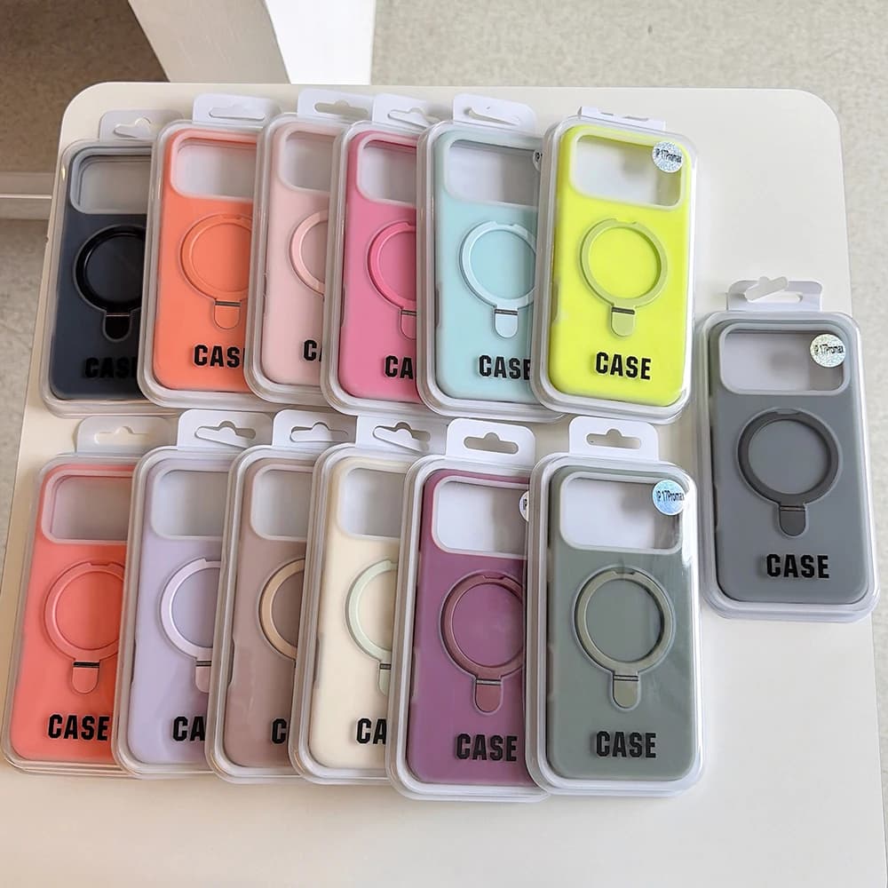 For iPhone 17 Pro Max Case Kickstand Large Camera Cutout Jelly Case Dopamine Creative Niche Protective Cover with iPhone 16 15