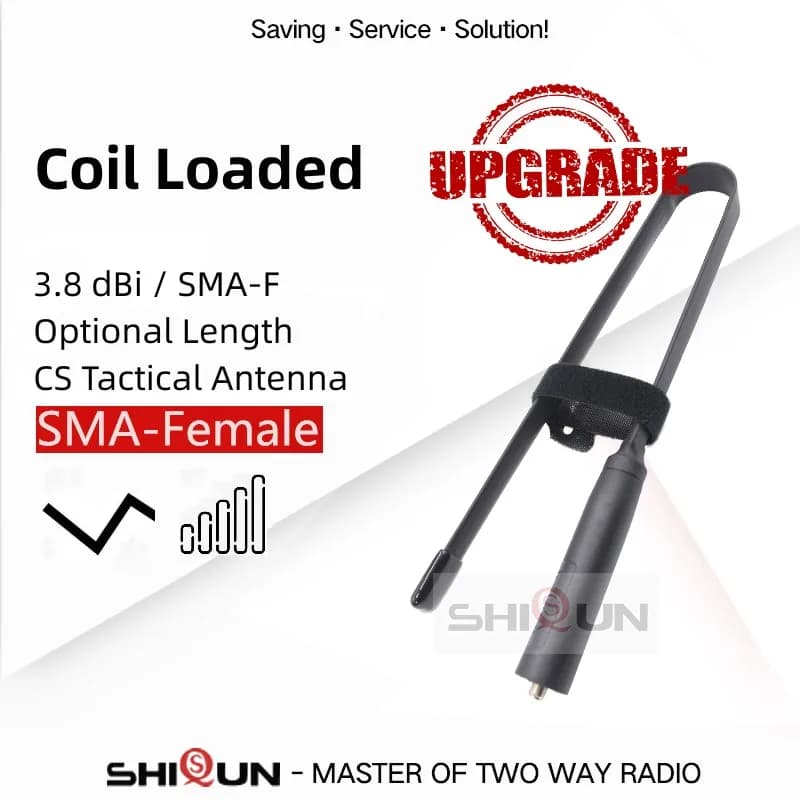 Baofeng Walkie Talkie CS Antenna tattica UV-K5 Antenna pieghevole SMA-F VHF UHF UV-5R UV-82 UV-25M UV-16 UV-68 Pro Max Accessori