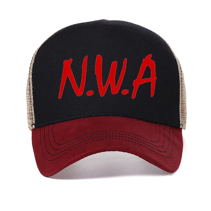 Nuovissimo Cappello da Baseball N.W.A. Letter Dad Hat per Uomo e Donna, Cappello NWA, Cappello Compton Niggaz, Cappelli Hip Hop, Cappelli Trucker in Rete alla Moda