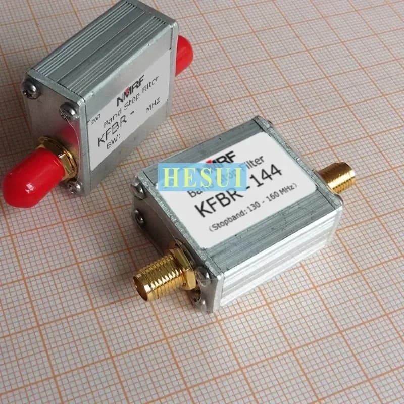 Filtro BSF RF 130 MHz ~ 160 MHz Filtro di arresto della banda del modulo, taglio del segnale ISM 144 MHz, scheda del modulo di interfaccia SMA