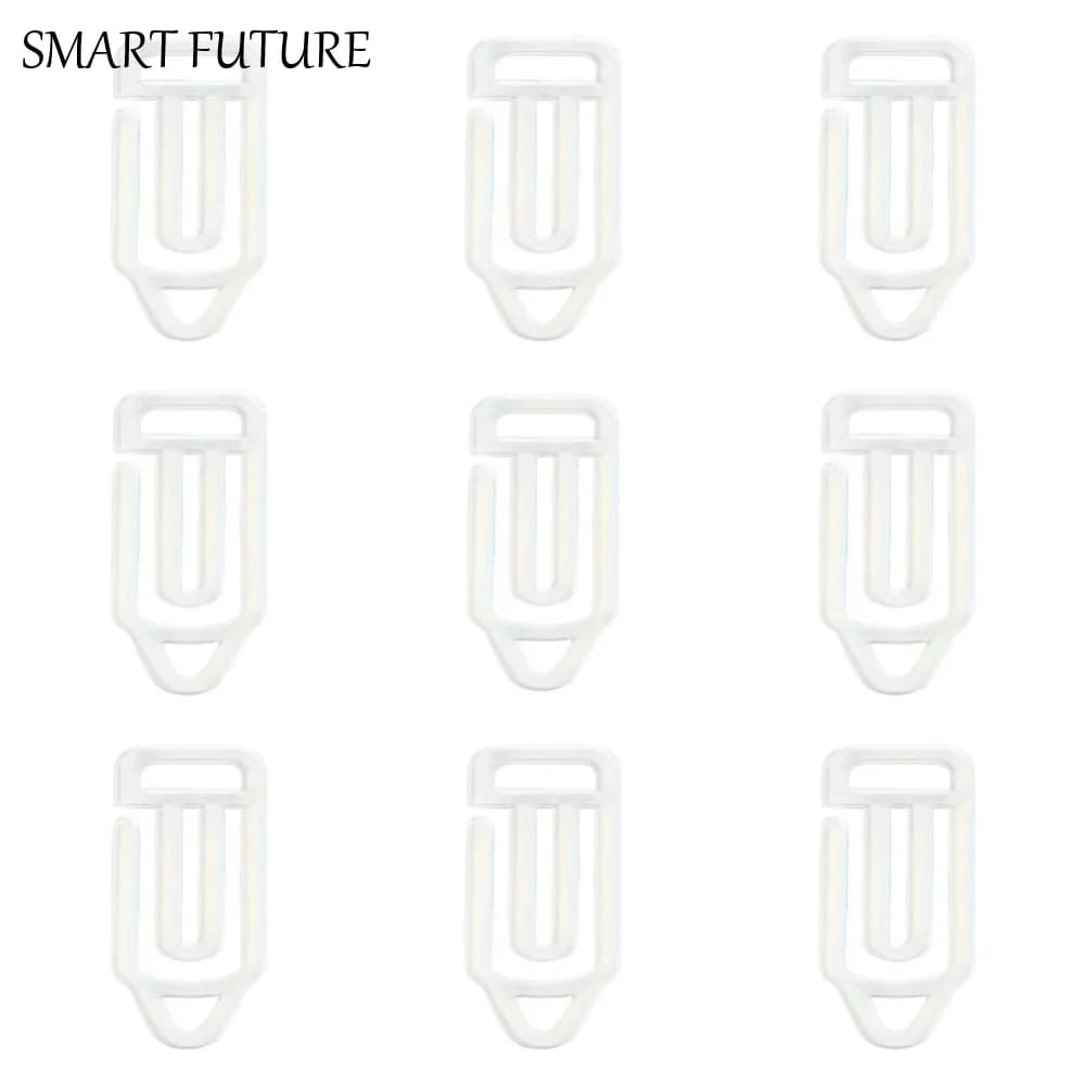Set di 9 Clip per Carta in Acrilico per Sublimazione, Segnalibri Creativi di Grandi Dimensioni con Trasferimento a Caldo, Penne a Forma di Cuore, Clip per Carta Fai-da-Te