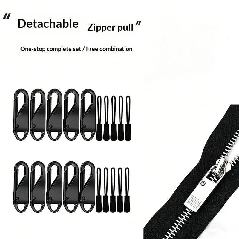 10/20Pcs Replacement Zipper Pulls Cord Extender For Backpacks, Jackets, Luggage, Purses & Handbags Tool-free And Detachable
