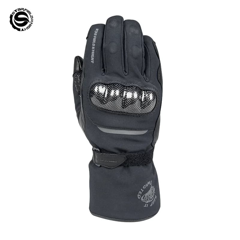 Guanti da Moto Invernali Star Field Knight, Impermeabili con Protezione in Fibra di Carbonio, Antiscivolo e Resistenti all'Usura
