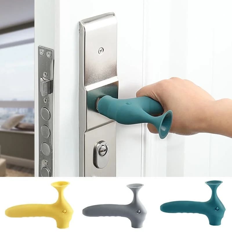 Nuova copertura protettiva per maniglia della porta ispessita in silicone anticollisione senza punzonatura anti-collisione tipo ventosa per porta di aspirazione